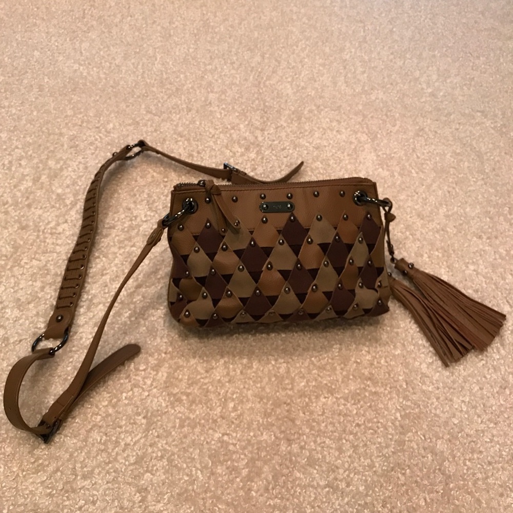 rafe crossbody Handbag. Leather and suede. EUC.